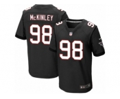 Men's Nike Atlanta Falcons #98 Takkarist McKinley Elite Black Alternate NFL Jersey