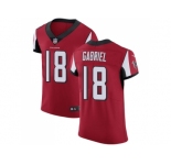Nike Atlanta Falcons #18 Taylor Gabriel Red Team Color Men Stitched NFL Vapor Untouchable Elite Jersey