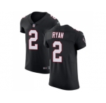 Nike Atlanta Falcons #2 Matt Ryan Black Alternate Men Stitched NFL Vapor Untouchable Elite Jersey