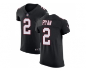 Nike Atlanta Falcons #2 Matt Ryan Black Alternate Men Stitched NFL Vapor Untouchable Elite Jersey