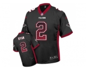 Nike Atlanta Falcons #2 Matt Ryan Black Alternate Men's Stitched NFL Elite Drift Fashion Jersey