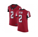 Nike Atlanta Falcons #2 Matt Ryan Red Team Color Men Stitched NFL Vapor Untouchable Elite Jersey