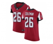 Nike Atlanta Falcons #26 Tevin Coleman Red Team Color Men Stitched NFL Vapor Untouchable Elite Jersey