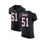 Nike Atlanta Falcons #51 Alex Mack Black Alternate Men Stitched NFL Vapor Untouchable Elite Jersey