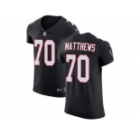 Nike Atlanta Falcons #70 Jake Matthews Black Alternate Men Stitched NFL Vapor Untouchable Elite Jersey