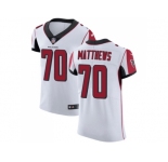 Nike Atlanta Falcons #70 Jake Matthews White Men Stitched NFL Vapor Untouchable Elite Jersey