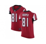 Nike Atlanta Falcons #81 Austin Hooper Red Team Color Men Stitched NFL Vapor Untouchable Elite Jersey