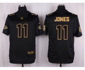 nike nfl jerseys atlanta falcons #11 jones black gold collection[Elite]