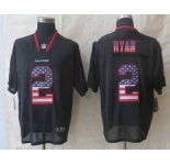 nike nfl jerseys atlanta falcons #2 matt ryan black[Elite USA flag fashion]
