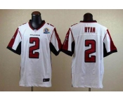 nike nfl jerseys atlanta falcons #2 matt ryan white[Elite 50th Patch]