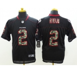 nike nfl jerseys atlanta falcons #2 ryan black[Elite USA flag fashion]