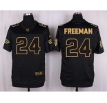 nike nfl jerseys atlanta falcons #24 freeman black gold collection[Elite]