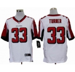nike nfl jerseys atlanta falcons #33 turner white [Elite]