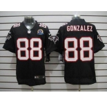 nike nfl jerseys atlanta falcons #88 tony gonzalez black[Elite 50th Patch]