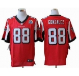 nike nfl jerseys atlanta falcons #88 tony gonzalez red[Elite 50th Patch]