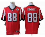 nike nfl jerseys atlanta falcons #88 tony gonzalez red[Elite 50th Patch]