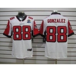 nike nfl jerseys atlanta falcons #88 tony gonzalez white[Elite 50th Patch]