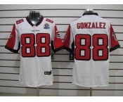 nike nfl jerseys atlanta falcons #88 tony gonzalez white[Elite 50th Patch]