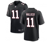 Men's Atlanta Falcons #11 Jalon Walker Black Football Stitched Game Jersey