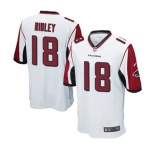 Men's Atlanta Falcons #18 Calvin Ridley Game White Football Jersey