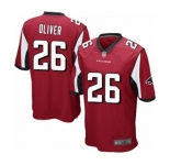 Men's Atlanta Falcons #26 Isaiah Oliver Game Red Team Color Football Jersey