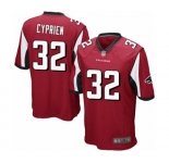 Men's Atlanta Falcons #32 Johnathan Cyprien Game Red Team Color Football Jersey