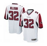 Men's Atlanta Falcons #32 Qadree Ollison Game White Football Jersey