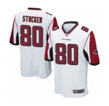Men's Atlanta Falcons #80 Luke Stocker Game White Football Jersey