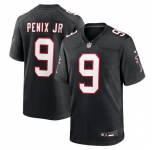 Men's Atlanta Falcons #9 Michael Penix Jr. Black Alternate Football Stitched Game Jersey