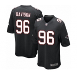 Men's Atlanta Falcons #96 Tyeler Davison Game Black Alternate Football Jersey