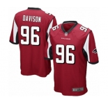Men's Atlanta Falcons #96 Tyeler Davison Game Red Team Color Football Jersey
