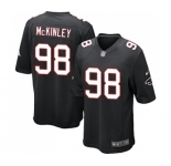 Men's Atlanta Falcons #98 Takkarist McKinley Game Black Alternate Football Jersey