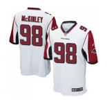 Men's Atlanta Falcons #98 Takkarist McKinley Game White Football Jersey
