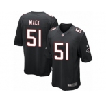Men's Nike Atlanta Falcons #51 Alex Mack Game Black Alternate NFL Jersey