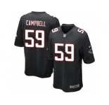 Men's Nike Atlanta Falcons #59 De'Vondre Campbell Game Black Alternate NFL Jersey