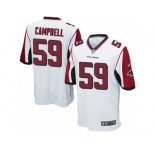 Men's Nike Atlanta Falcons #59 De'Vondre Campbell Game White NFL Jersey