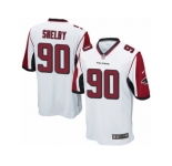 Men's Nike Atlanta Falcons #90 Derrick Shelby Game White NFL Jersey