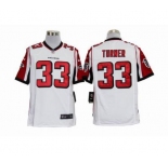 nike nfl jerseys atlanta falcons #33 turner white Game Jerseys
