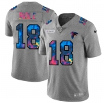 Atlanta Falcons #18 Calvin Ridley Men's Nike Multi-Color 2020 NFL Crucial Catch NFL Jersey Greyheather