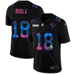 Atlanta Falcons #18 Calvin Ridley Men's Nike Multi-Color Black 2020 NFL Crucial Catch Vapor Untouchable Limited Jersey