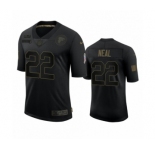 Atlanta Falcons #22 Keanu Neal Black 2020 Salute to Service Limited Jersey