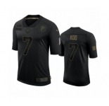 Atlanta Falcons #7 Younghoe Koo Black 2020 Salute to Service Limited Jersey