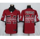 Men Nike Atlanta Falcons #24 Devonta Freeman Red Strobe Limited Jersey