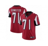 Men Nike Atlanta Falcons #71 Wes Schweitzer Red Team Color Vapor Untouchable Limited Player NFL Jersey
