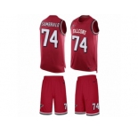 Men Nike Atlanta Falcons #74 Ty Sambrailo Limited Red Tank Top Suit NFL Jersey