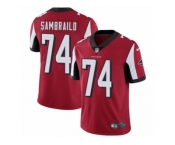 Men Nike Atlanta Falcons #74 Ty Sambrailo Red Team Color Vapor Untouchable Limited Player NFL Jersey
