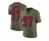 Men Nike Atlanta Falcons #97 Grady Jarrett Limited Olive 2017 Salute to Service NFL Jersey