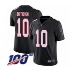 Men's Atlanta Falcons #10 Steve Bartkowski Black Alternate Vapor Untouchable Limited Player 100th Season Football Jersey
