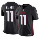 Men's Atlanta Falcons #11 Jalon Walker Black 2025 Draft F.U.S.E. Vapor Untouchable Limited Football Stitched Jersey