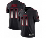 Men's Atlanta Falcons #11 Julio Jones Black Smoke Fashion Limited Jersey